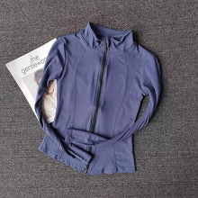 Load image into Gallery viewer, Women's Slim Fit Long Sleeve Sports Jacket Zip Fitness Yoga Workout Running Cardigan Warm Gym Activewear Top