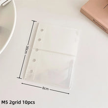 Load image into Gallery viewer, Sparkle Star Mini Binder Notebook M5 Size Pocket Notepads Daily Agenda Diy Photo Album Postcards Collect