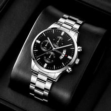 Load image into Gallery viewer, Luxury Men&#39;s Quartz Watch - Stainless Steel - Business Wristwatch with Calendar - Reloj Hombre