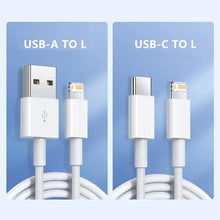 Load image into Gallery viewer, 35W PD Original Fast Charging USB Cable for iPhone 14 8 7 Plus 13 12 11 Pro XS Max XR X USB C Rapid Charger Cable 1m 1.5m 2m 3m