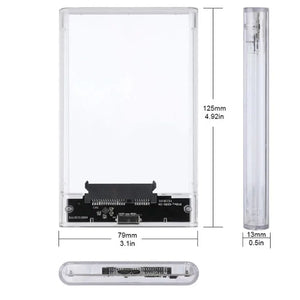 USB 3.0 to SATA III Hard Disk Case - 2.5-Inch External Enclosure for HDD/SSD