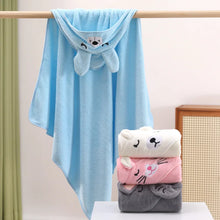 Load image into Gallery viewer, Cartoon Baby Bath Towels Soft Newborn Hooded Towel Blanket Cute Toddler Bathrobe Warm Sleeping Swaddle Wrap for Boys Girls