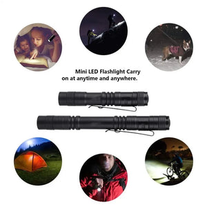 Mini Portable LED Pen Light - Ultra Bright High-Lumens Pocket Flashlight for Camping & Emergency