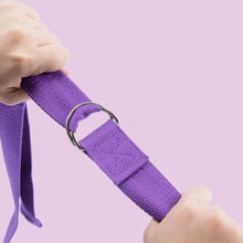 Load image into Gallery viewer, 183*3.8cm Yoga Strap Cotton Exercise Yoga Belt Adjustable Woven Stretch D-Ring Buckle Fitness Stretching Bands Pilates Rope