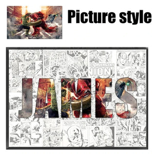 Personalised Marvel Movie Heroes Canvas Poster – Spider-Man & Iron Man Wall Art