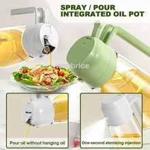 Load image into Gallery viewer, 2 in1 Plastic Kitchen Barbecue Cooking Oil Spray Bottle Olive Oil Dispenser Oil Jar Baking Vinegar Soy Sauce Spray Container