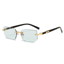Load image into Gallery viewer, Rimless Sunglasses Rectangle Fashion Popular Women Men Shades Small Square Sun Glasses For Female Male Summer Traveling Oculos