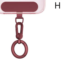 Load image into Gallery viewer, Metal Phone Lanyard Gasket Patch Rotatable Metal Buckle Hanging   Steel Clip Card Cord Tab Mobile Phone Accessories