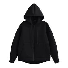 Load image into Gallery viewer, HH Autumn Women Casual Hooded Jacket Loose Oversize Zipper Hoodie Sweatshirts Solid Coat Office Lady Chic Outwear Tops