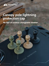 Load image into Gallery viewer, Shine Trip Lightning Protection Cap Tent Pole Insulated Safety Camping Accessories