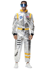 Load image into Gallery viewer, Silver Astronaut Costume Adult Spaceman Jumpsuit Space Suit Outfit for Women Men Cosplay Halloween Costumes 2024 New