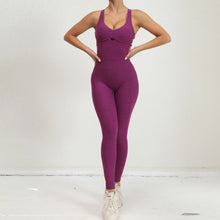 Load image into Gallery viewer, Women Gym Jumpsuit Female Yoga Set Workout One-piece Suit Women Sports Push Up Yoga Clothes Backless Activewear Fitness Set