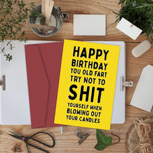 Load image into Gallery viewer, 1pcs, Funny Happy Birthday Card,Anniversary Year Old Card,Happy Birthday Card for Him Husband Boyfriend Girlfriend Wife Her