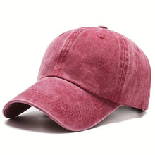 Load image into Gallery viewer, Men Women Unisex Baseball Cap Adjustable Solid Color Casual Hat Stretchy Fabric for Sports Secure Drawstring Closure Dad Hat