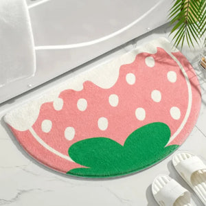 VIKAMA Plush Floral Rug! Bath Mat, Bedroom, Entryway