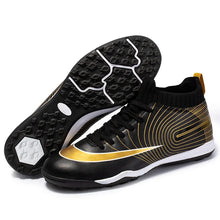 Load image into Gallery viewer, Professional Men Ankle Football Boots Outdoor Grass Cleats Unisex Soccer Shoes Long Spikes Tf Football Shoes Chuteira Society