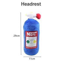 Load image into Gallery viewer, New Car Neck Pillow Car Headrest for Driver Front Passenger Seat NOS Bottle Pillow Car Decor Headrest Cushion Plush Pillow