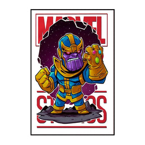 Marvel Wall Art Posters SpiderMan Iron Man Avengers Superhero Disney Kid Room Decor Cartoon Canvas Painting Picture Print