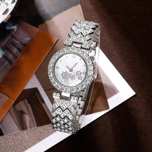 Load image into Gallery viewer, Women&#39;s Luxury Rhinestone Quartz Watch Set - Fashion Analog Jewelry Kit