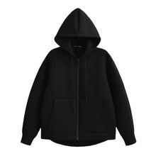 Load image into Gallery viewer, HH 2025 Casual Women's Soild Zipper Hoodie Long Sleeve Big Pocket Zipper Jacket With Hood Female Loose Outerwear Coat Tops