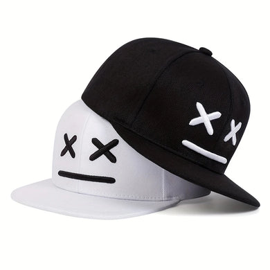 Fashion Smiling Face Baseball Cap - Adjustable Snapback Hip Hop Sun Hat