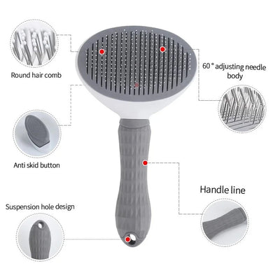 Pet Hair Remover Brush! Automatic Cleaning, Dog & Cat