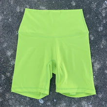 Load image into Gallery viewer, Solid Color Women Fitness Sports Short High Waist Yoga Short Leg Cycling Comprehensive Training Jog Squat Proof Internal Pocket