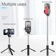 Load image into Gallery viewer, New Bluetooth Selfie Stick Mobile Phone Holder Retractable Portable Multifunct-ional Mini Tripod with Wireless Remote Shutter