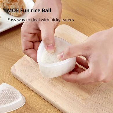 4PCS DIY Sushi Mold Set Onigiri Rice Ball Maker Food Press Triangular Bento Kit