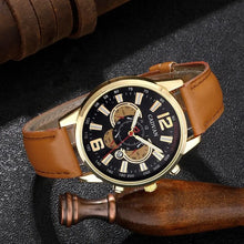 Load image into Gallery viewer, Minimalist Men&#39;s Ultra Thin Quartz Watch - Simple Business Leather Belt Wristwatch