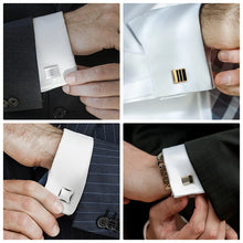 Load image into Gallery viewer, Luxury Men&#39;s Cufflinks &amp; Tie Clip Set - Wedding Guest Gift Fashion Jewelry