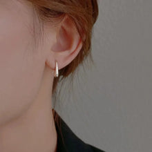 Load image into Gallery viewer, Silver Water Drop Shape Earrings for Women  Simple Temperament Ins Retro Jewelry Party Birthday