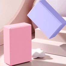 Load image into Gallery viewer, Yoga Blocks Set of 2 Lightweight Odor Resistant EVA Foam Brick Pilates Essentials