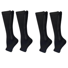 Load image into Gallery viewer, Zipper Compression Socks for Varicose Support Outdoor Running Fitness Hiking Anti-Fatigue Medical Care Diabetes Swelling Relief