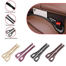 Load image into Gallery viewer, 2pcs Car Seat Gap Filler Organizer Waterproof Car Seat Gap Plug Strip with 2 Grooves Seat Gap Storage Auto Interior Accessories