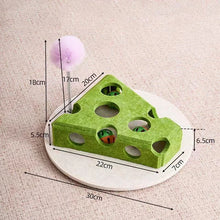 Load image into Gallery viewer, Pet Cat Puzzle Maze Holes Toys Felt Box With Bell Ball Kitten Playing Toys Interactive Funny  Cat Supplies