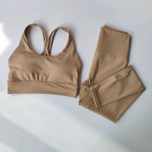 Load image into Gallery viewer, 2pcs Women Seamless Yoga Set Sport Suit Gymwear Workout Clothes Gym Crop Top High Waist Legging Fitness Bra Set Sports Suits