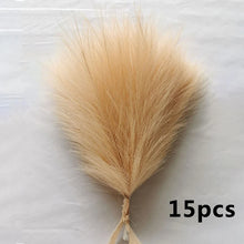 Load image into Gallery viewer, 15pcs Artificial Pampas Grass Bouquet - Wedding, Home &amp; Party Decoration Flowers