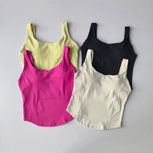 Load image into Gallery viewer, Women Sexy Sports Bra Crop Tops Tube Top Bra Female Streetwear Sleeveless Camis Seamless Sport Lingerie Tee Crop Top Sports Vest