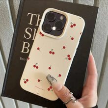 Load image into Gallery viewer, Cute Cartoon Cherry Lichee Pattern Silicone Phone Case For iPhone 16 15 14 13 12 11 Pro Max XS Max XR 14 15 16 Plus Cover Funda