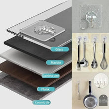 Load image into Gallery viewer, 20/10PCS Hook Self-Adhesive PVC Stainless Steel Transparent Multi-Purpose Wall Holder Door Rack Kitchen Storage Organizer Home
