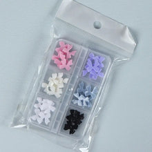 Load image into Gallery viewer, 30pcs Kawaii Mini Bow 3D Nail Art Decorations - Cute Matte Butterfly Resin Charms Set