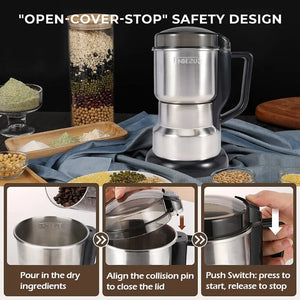 High Power Electric Coffee Grinder Kitchen Multifunctional Beans Spices Grinder