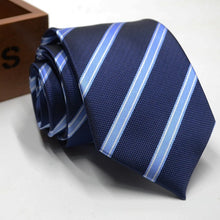 Load image into Gallery viewer, Classic Stripe Necktie Men Business Formal Wedding Tie 8cm Blue Black Pink Red Neck Ties Fashion Shirt Dress Accessories