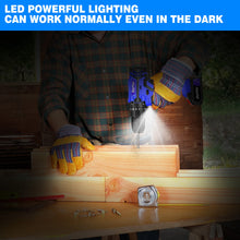 Load image into Gallery viewer, 21V Cordless Drill,Electric Screwdriver Tools Kit with 25+1 Torque Setting,2 Variable Speed,29PCS Accessories,LED Work Light