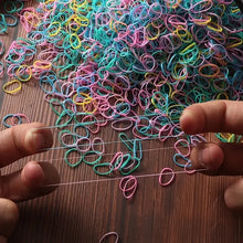 Load image into Gallery viewer, 1000pcs Girls Elastic Hair Bands Nylon Rubber Band Headband Hair Accessories Kids Ponytail Holder Bands Kids Ornaments