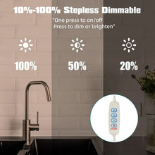 Load image into Gallery viewer, 1PC LED Under Cabinet Lighting USB Plug Dimmable 3 Colour Changes LED Night Light Kitchen Bedroom Lighting With Magnetic Strip