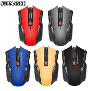 Mini Wireless Optical Mouse - Portable USB Mouse for Notebook Computer