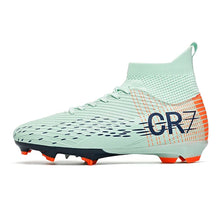 Load image into Gallery viewer, New Men Soccer Shoes High-top Futsal Cleats Sneakers Football Boots Grass High-quality Non-Slip Match Indoor Hot-selling FG/TF