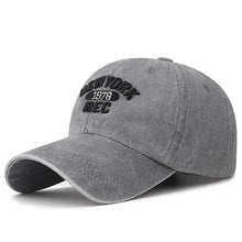 Load image into Gallery viewer, Baseball Cap Korean Washed Cotton Soft Top Hat Four Seasons Men's And Women's Embroidered American Letter Cap